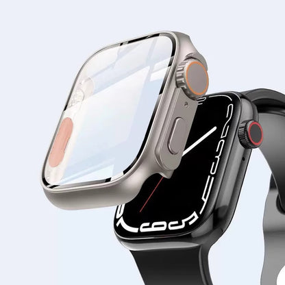 Ultra-thin Waterproof Apple Watch Case with Tempered Glass Film