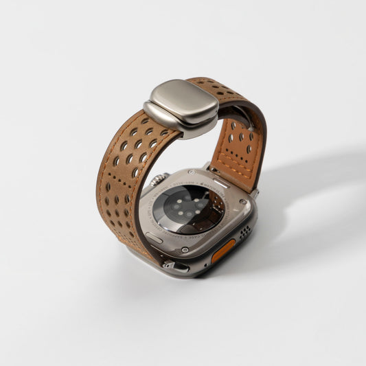 Premium Soft Leather Apple Watch Band - Breathable & Durable