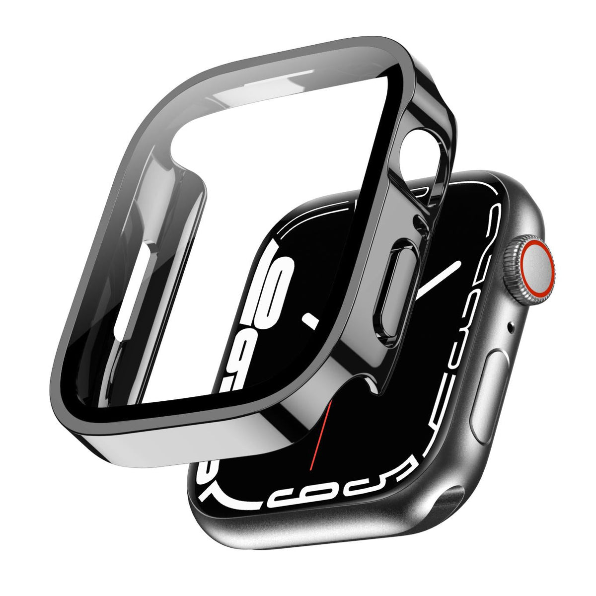Waterproof PC Watch Case With HD Screen Protector For Apple Watch
