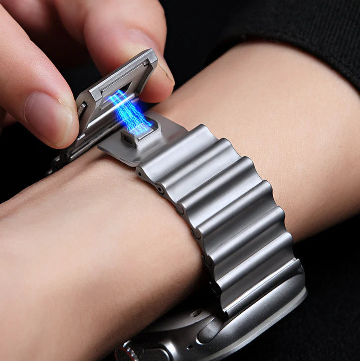Wave Link Mechanical Apple Watch Band