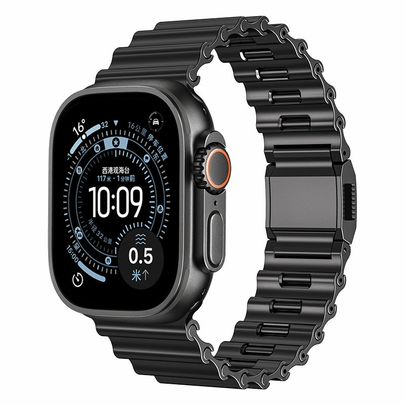Wave Link Mechanical Apple Watch Band