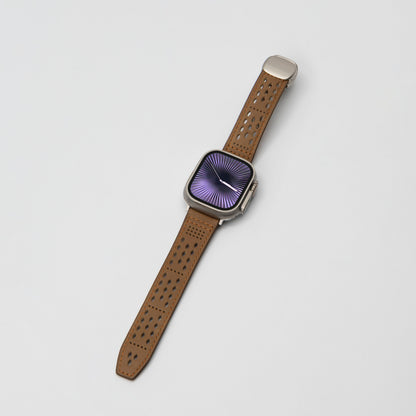 Premium Soft Leather Apple Watch Band - Breathable & Durable