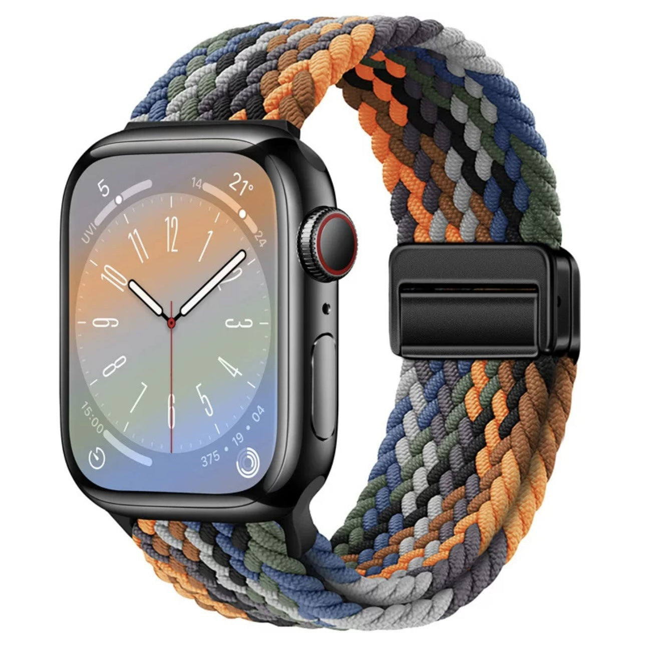 Nylon Braided Magnetic Buckle Band for Apple Watch