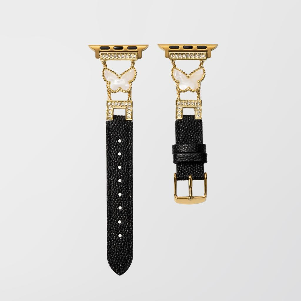 Mariposa Butterfly Leather Apple Watch Strap