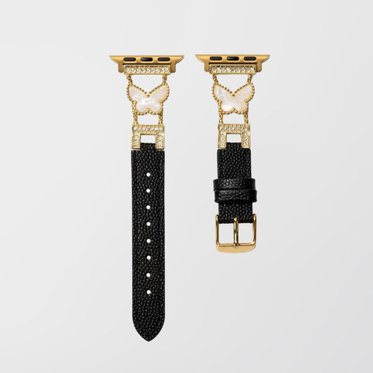 Mariposa Butterfly Leather Apple Watch Strap