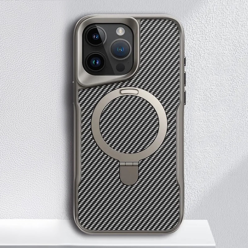 Magnetic Case with Rotating Kickstand for iPhone