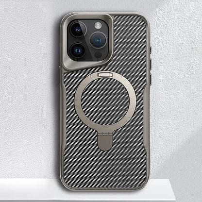 Magnetic Case with Rotating Kickstand for iPhone