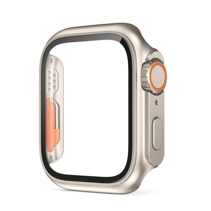 Ultra-thin Waterproof Apple Watch Case with Tempered Glass Film