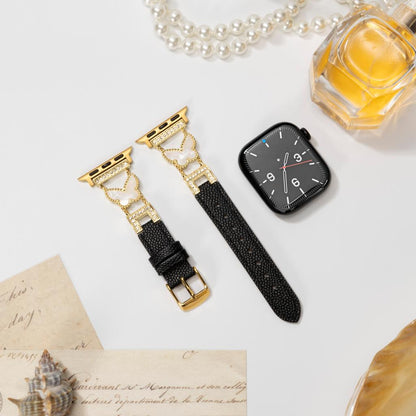 Mariposa Butterfly Leather Apple Watch Strap