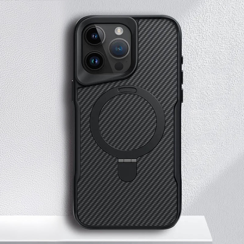 Magnetic Case with Rotating Kickstand for iPhone