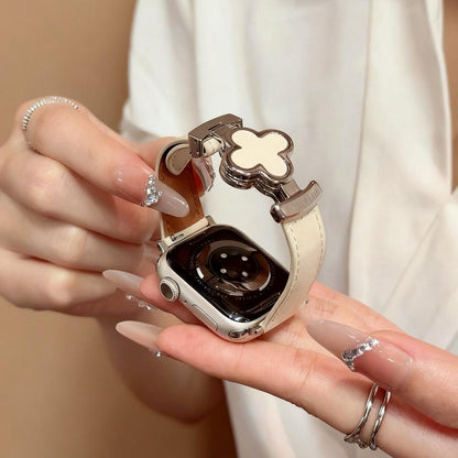 Lucky Flower Leather Strap for Apple Watch