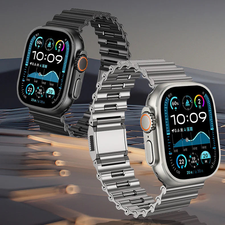 Wave Link Mechanical Apple Watch Band