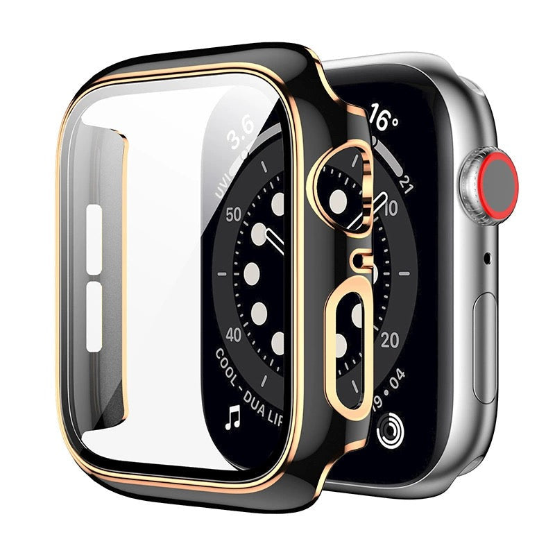 Waterproof PC Watch Case With HD Screen Protector For Apple Watch