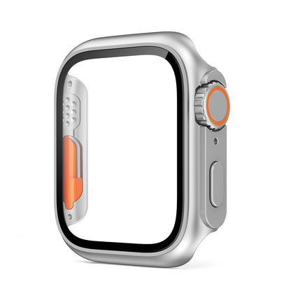Ultra-thin Waterproof Apple Watch Case with Tempered Glass Film