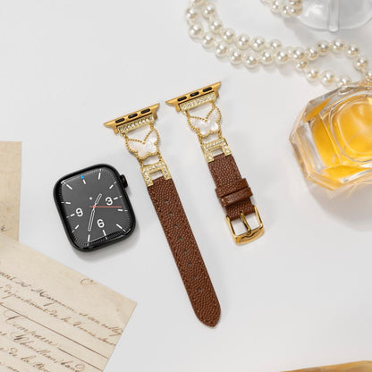 Mariposa Butterfly Leather Apple Watch Strap