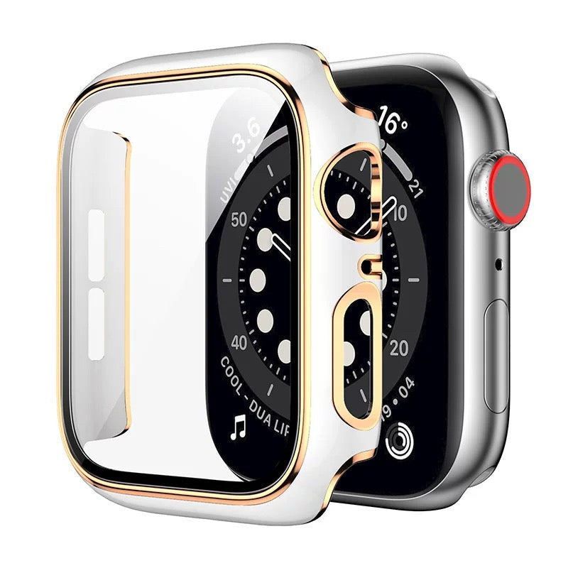 Waterproof PC Watch Case With HD Screen Protector For Apple Watch