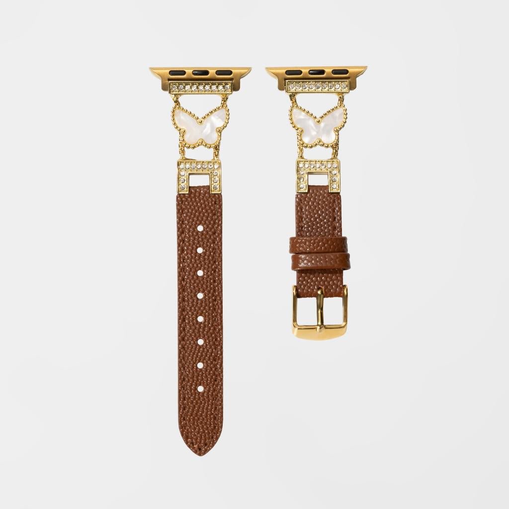 Mariposa Butterfly Leather Apple Watch Strap