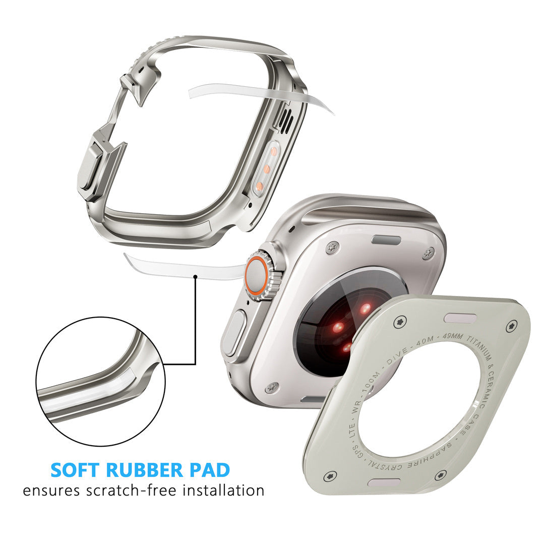 Rugged Titanium Alloy Case For Apple Watch