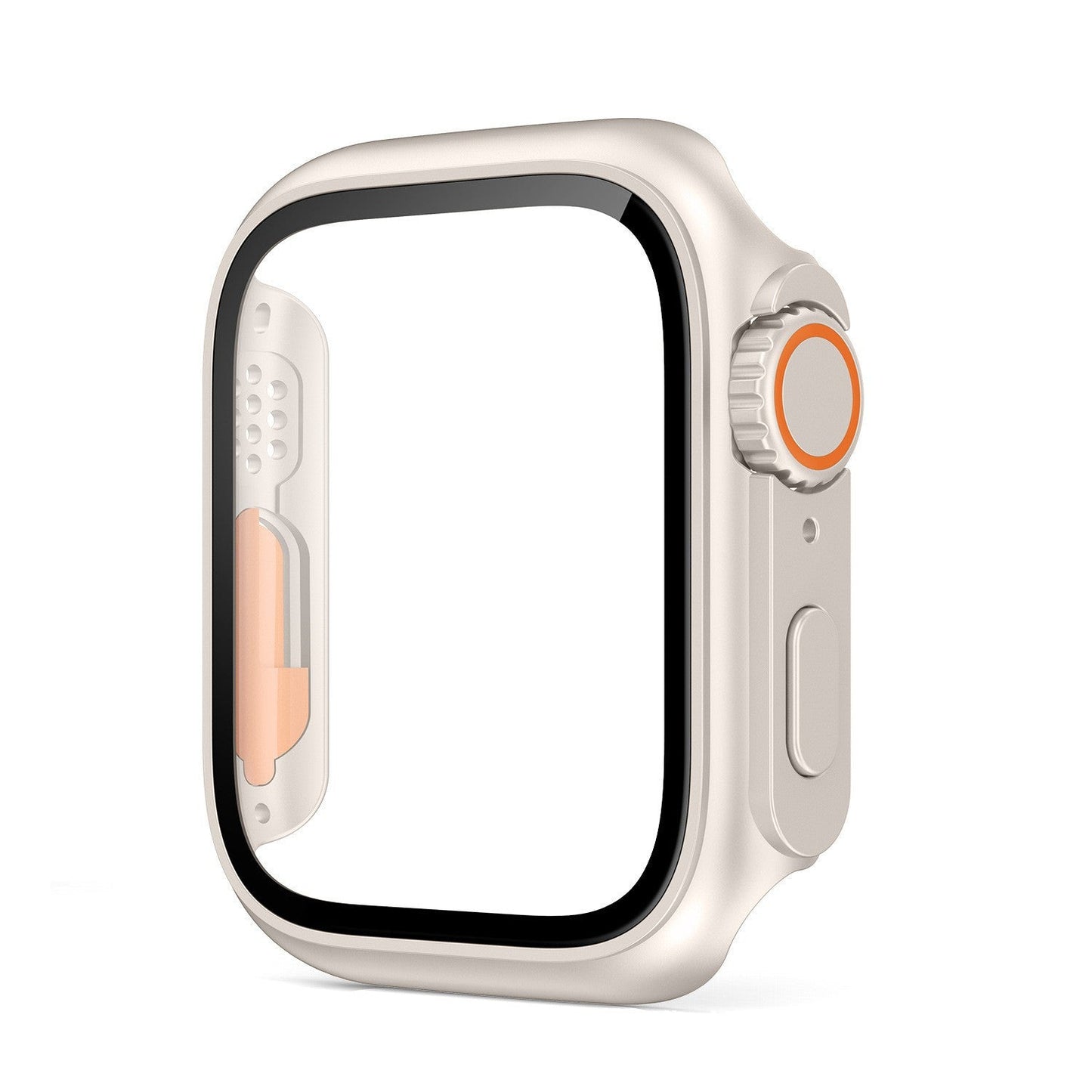 Ultra-thin Waterproof Apple Watch Case with Tempered Glass Film