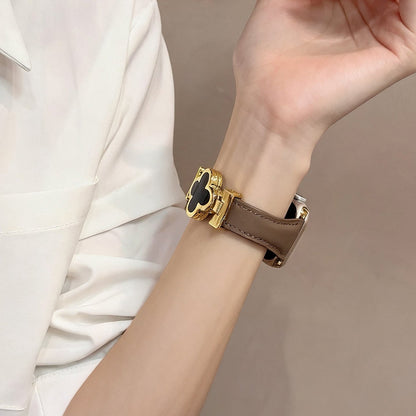 Lucky Flower Leather Strap for Apple Watch