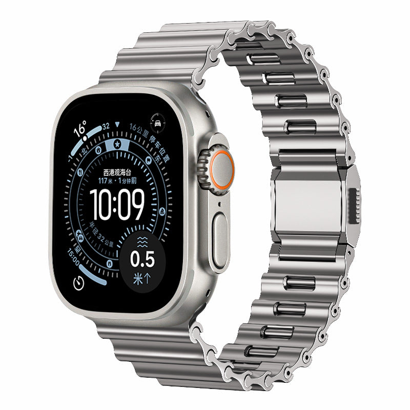 Wave Link Mechanical Apple Watch Band