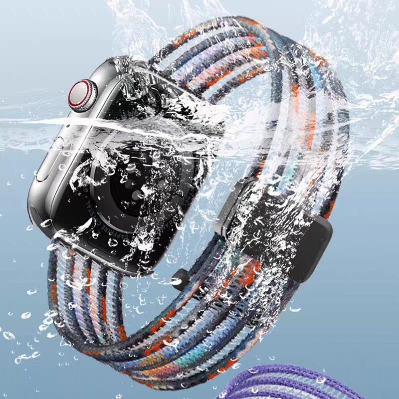 Fish Silk Mesh Breathable Magnetic Strap for Apple Watch