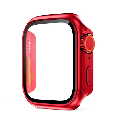 Ultra-thin Waterproof Apple Watch Case with Tempered Glass Film