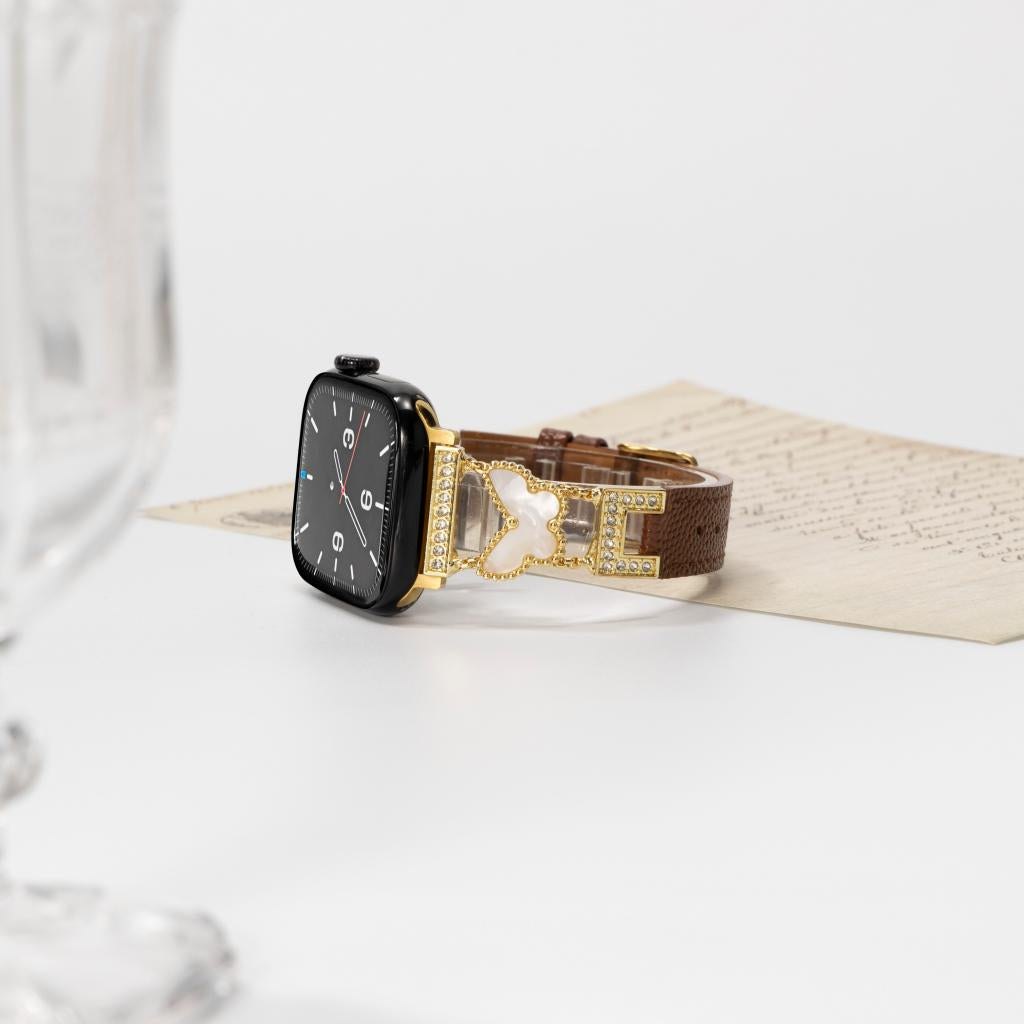 Mariposa Butterfly Leather Apple Watch Strap
