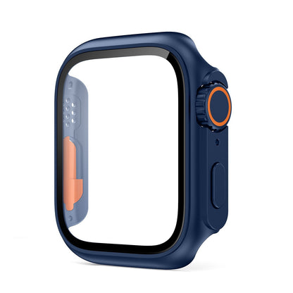 Ultra-thin Waterproof Apple Watch Case with Tempered Glass Film