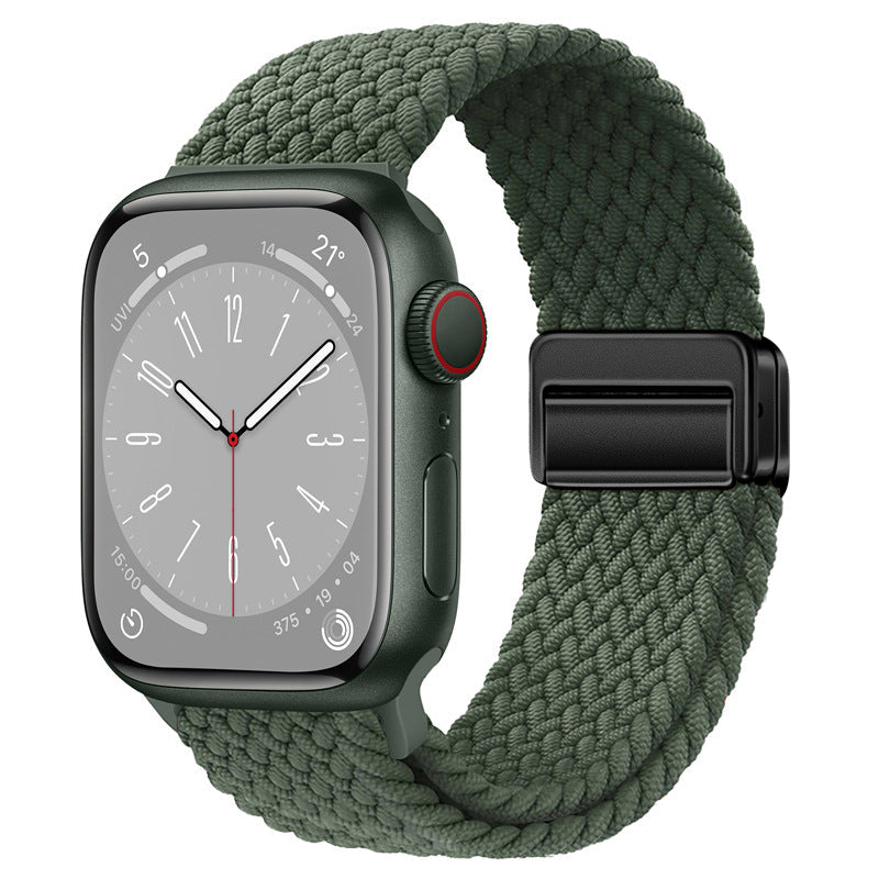 Nylon Braided Magnetic Buckle Band for Apple Watch