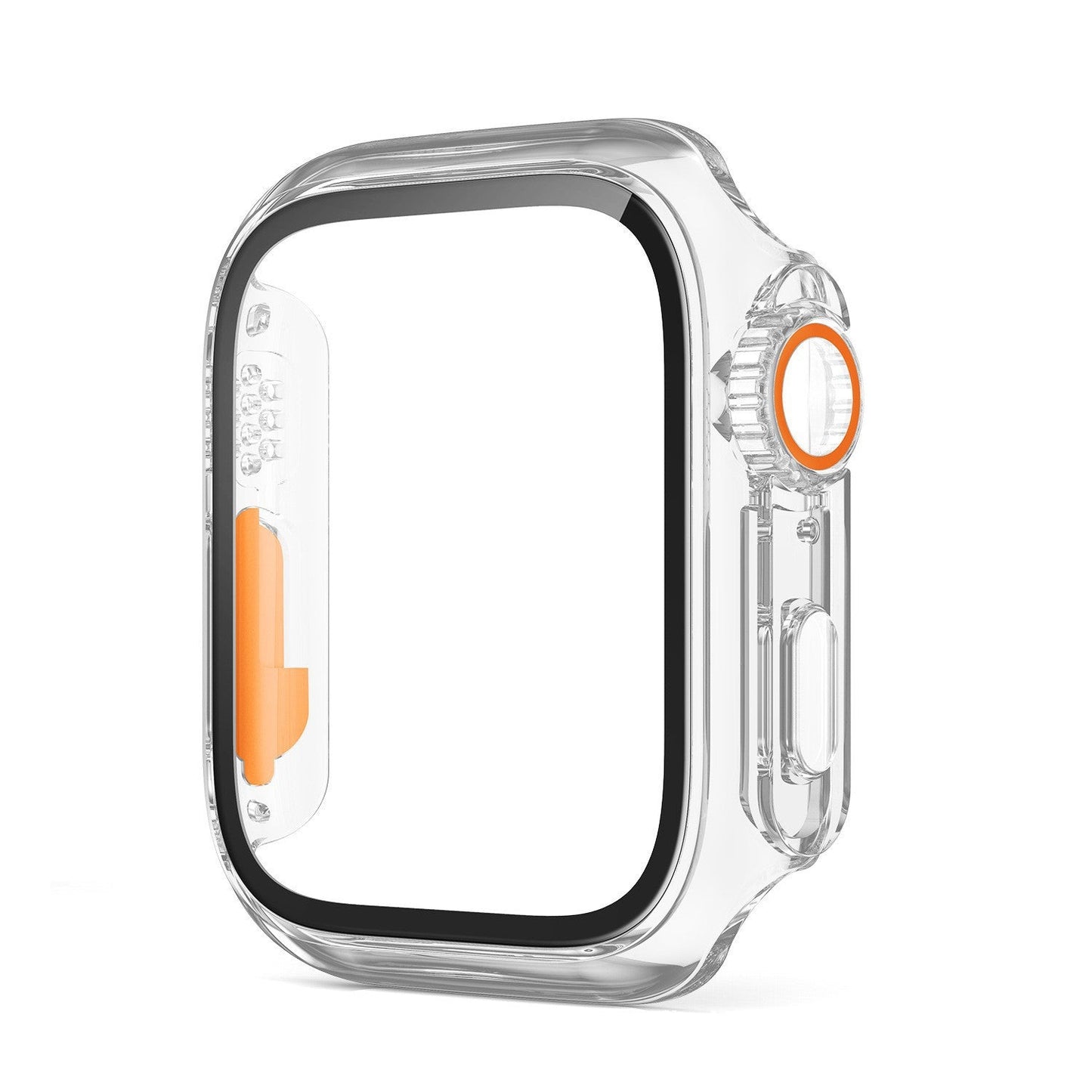 Ultra-thin Waterproof Apple Watch Case with Tempered Glass Film