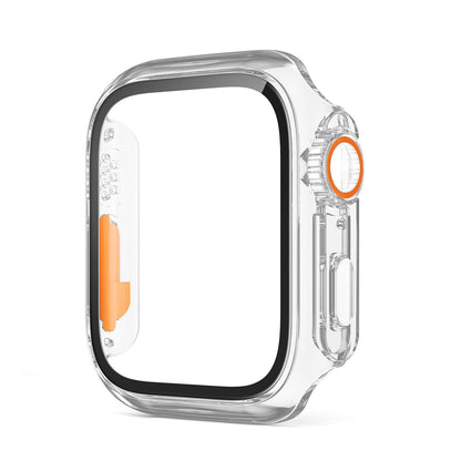 Ultra-thin Waterproof Apple Watch Case with Tempered Glass Film