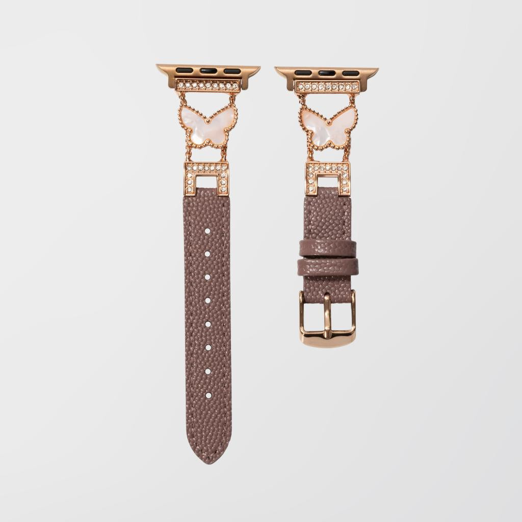 Mariposa Butterfly Leather Apple Watch Strap