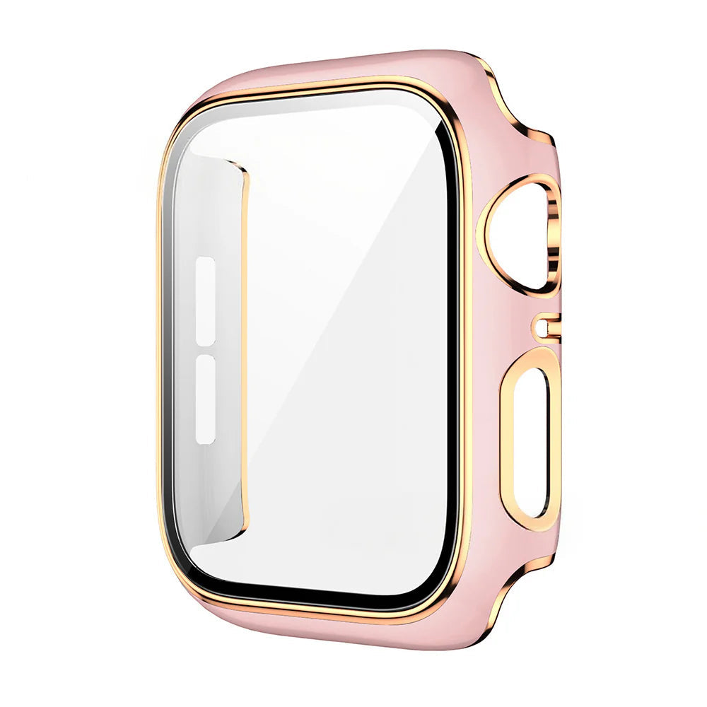 Waterproof PC Watch Case With HD Screen Protector For Apple Watch