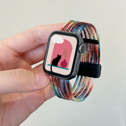 Fish Silk Mesh Breathable Magnetic Strap for Apple Watch