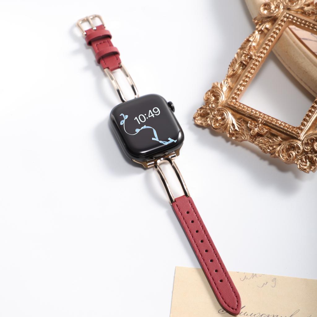 Aura Slim Leather Apple Watch Band