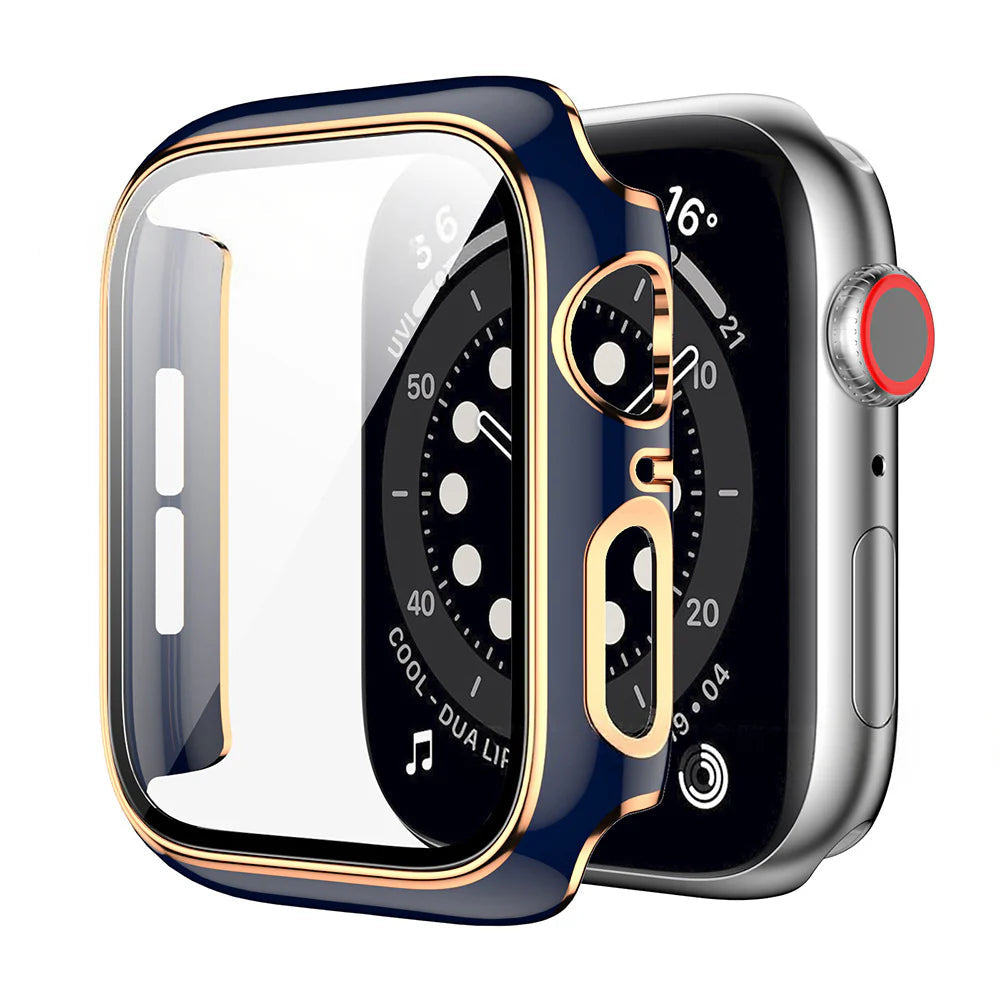 Waterproof PC Watch Case With HD Screen Protector For Apple Watch