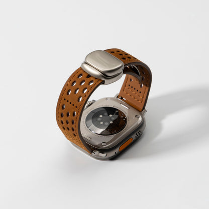 Premium Soft Leather Apple Watch Band - Breathable & Durable