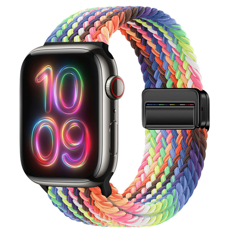 Nylon Braided Magnetic Buckle Band for Apple Watch