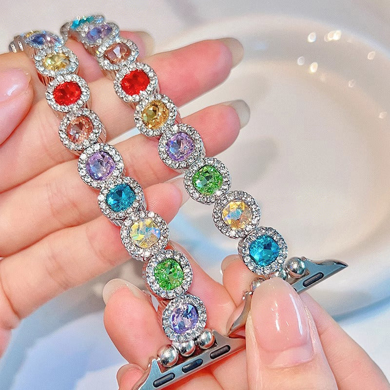 Rainbow Rhinestone Band for Apple Watch