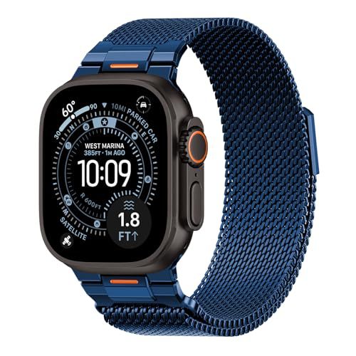 Mecha Milanese Magnetic Mesh Band for Apple Watch