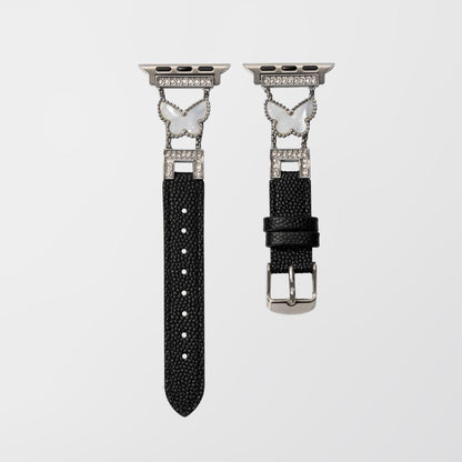 Mariposa Butterfly Leather Apple Watch Strap