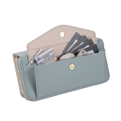5-in-1 Leather Crossbody Phone Case