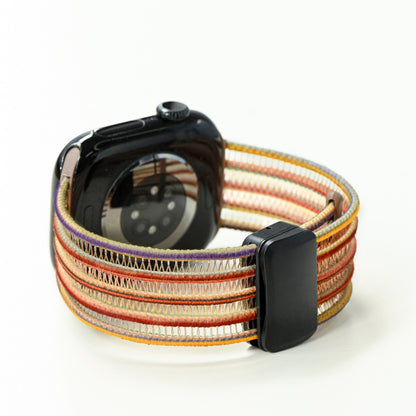 Fish Silk Mesh Breathable Magnetic Strap for Apple Watch