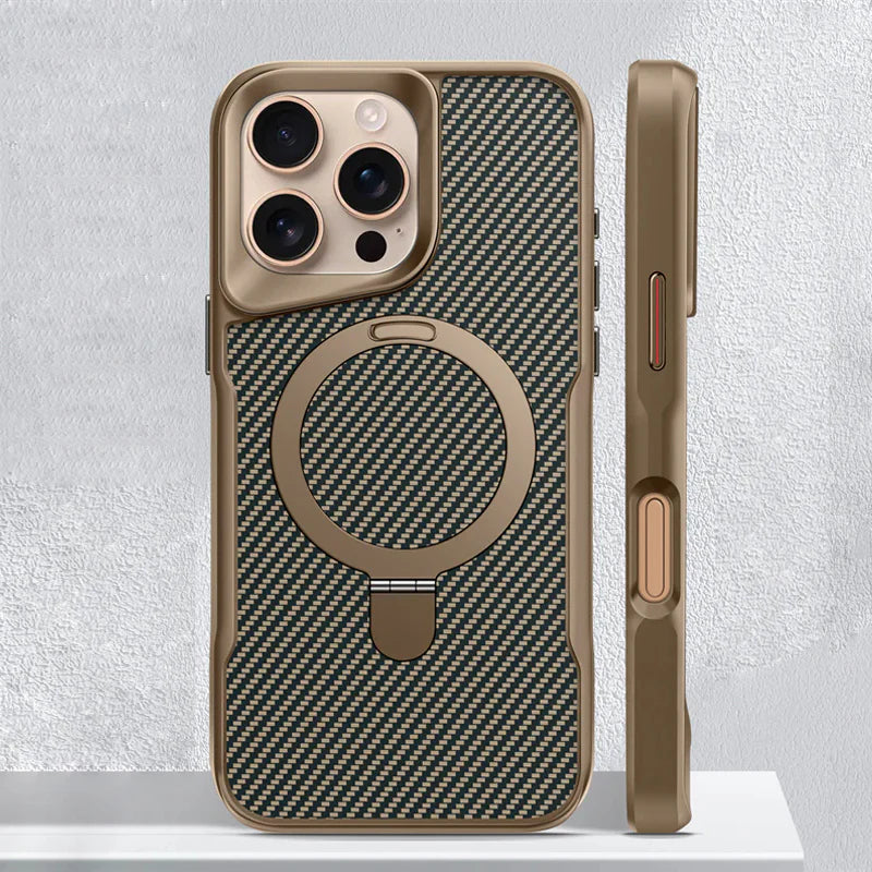 Magnetic Case with Rotating Kickstand for iPhone