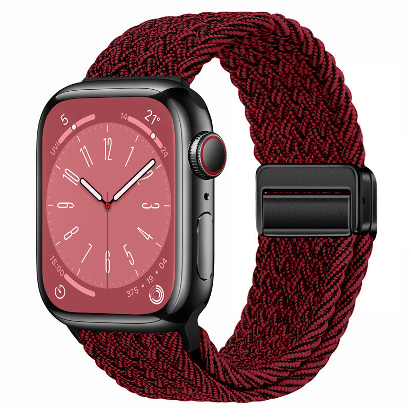Nylon Braided Magnetic Buckle Band for Apple Watch