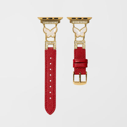 Mariposa Butterfly Leather Apple Watch Strap