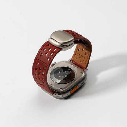 Premium Soft Leather Apple Watch Band - Breathable & Durable