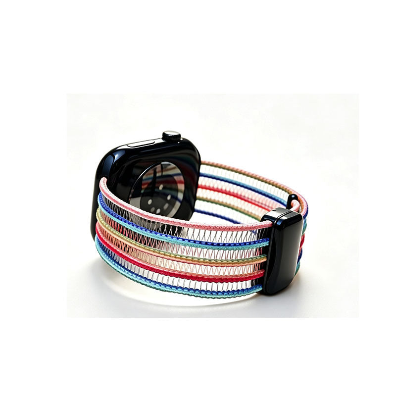 Fish Silk Mesh Breathable Magnetic Strap for Apple Watch