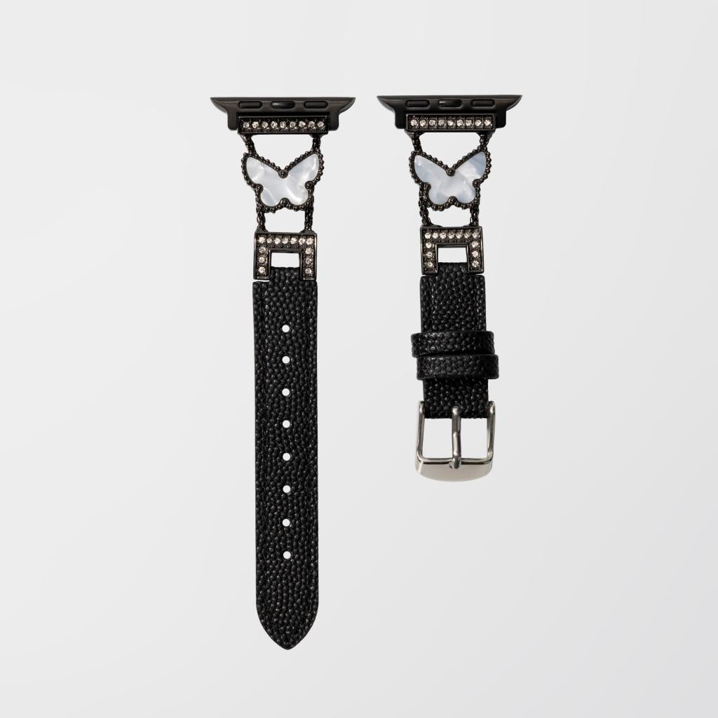 Mariposa Butterfly Leather Apple Watch Strap
